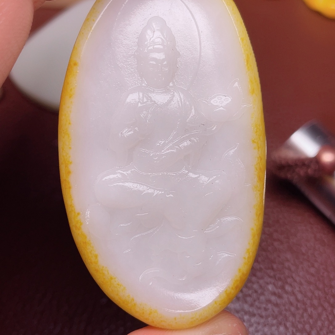 和田玉颈饰未镶嵌山**歌