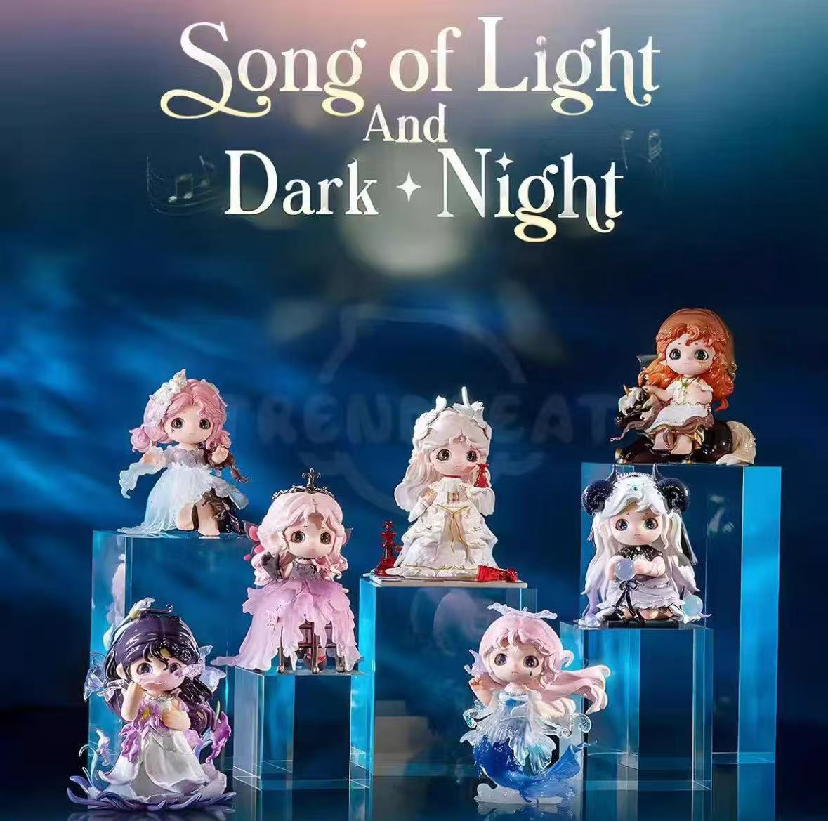 【拆盒】Heyone黑玩荞荞光与暗夜之歌系列盲盒