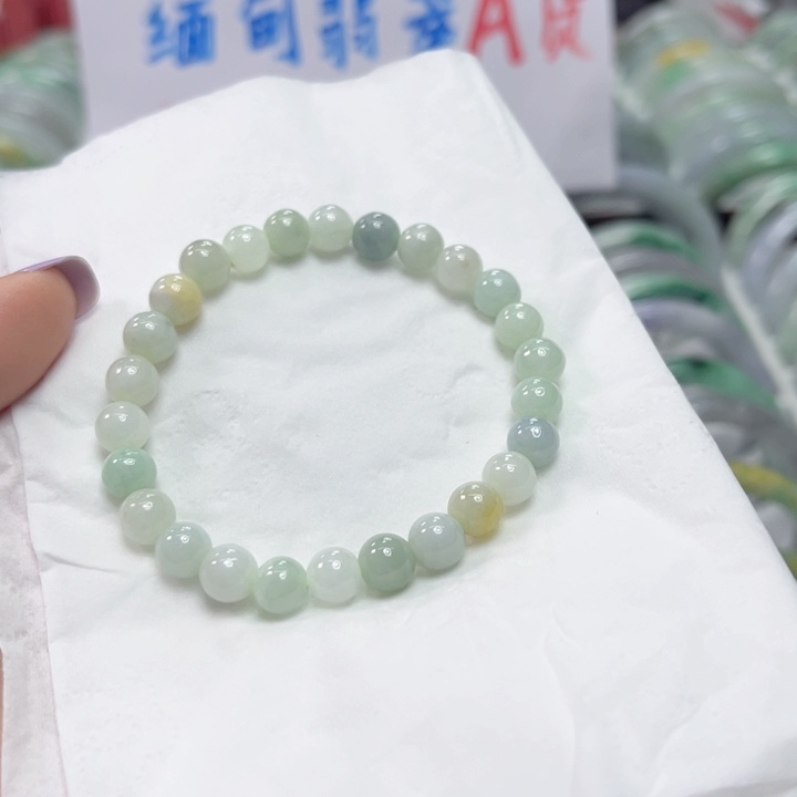 爱***牛翡翠未镶嵌手链翡翠A货（多样性发一）