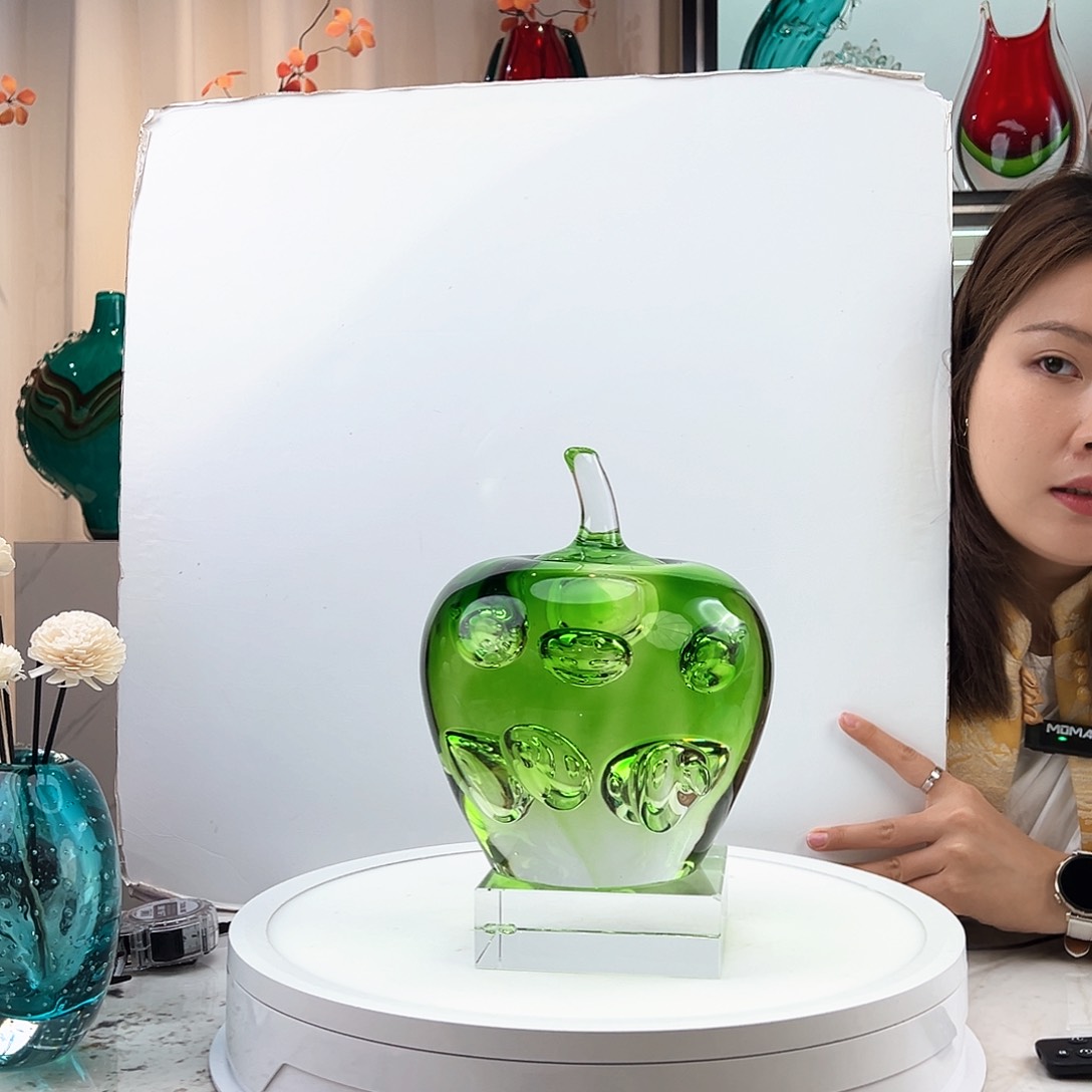 茶盏用****2琉璃水晶苹果