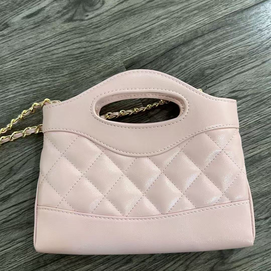 2025新款真皮女包前袋粉色GN028粉色20