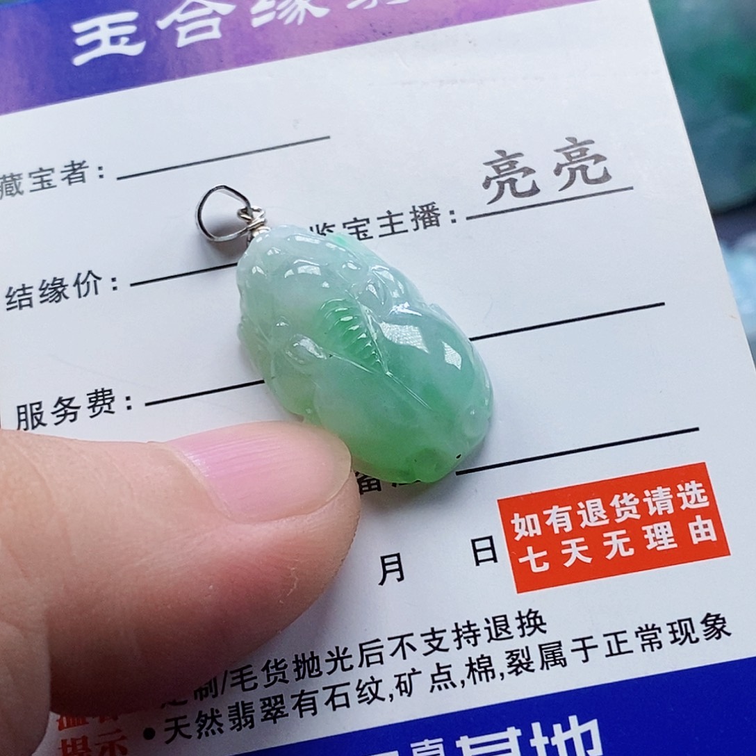 翡翠未镶嵌吊坠(不含链)
