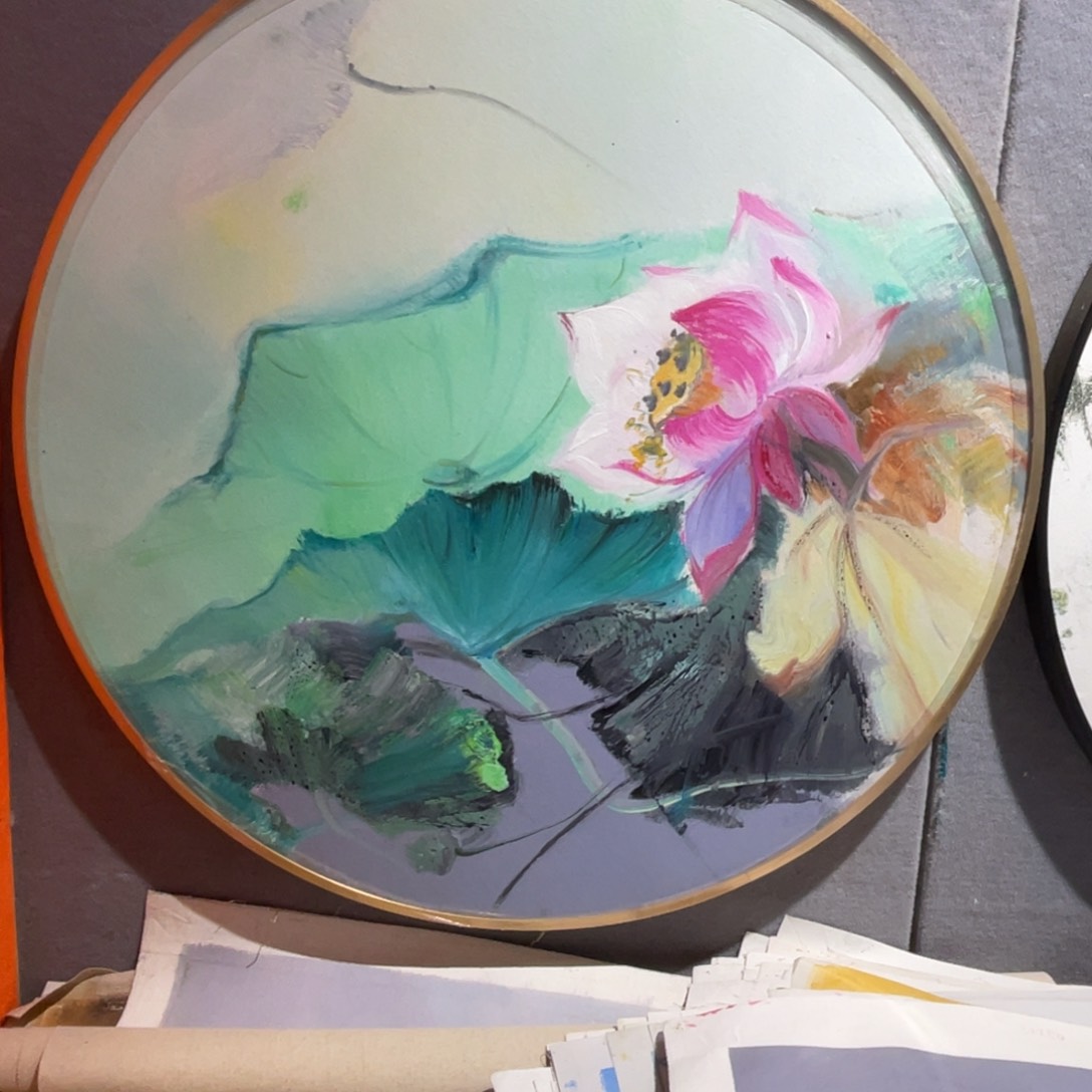 油画油画作品欣赏80.80带铝合金框