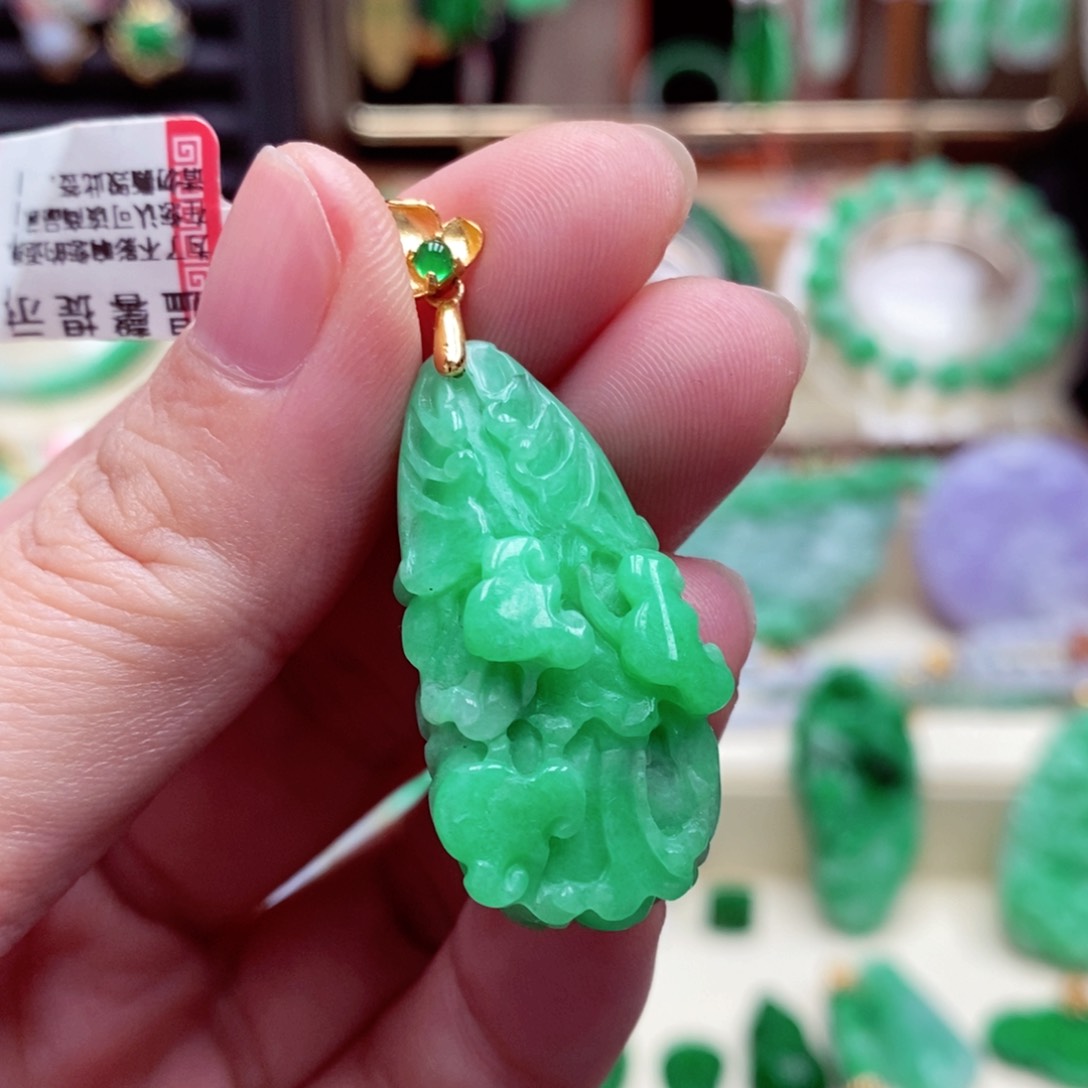 颈饰未镶嵌翡翠翡翠吊坠