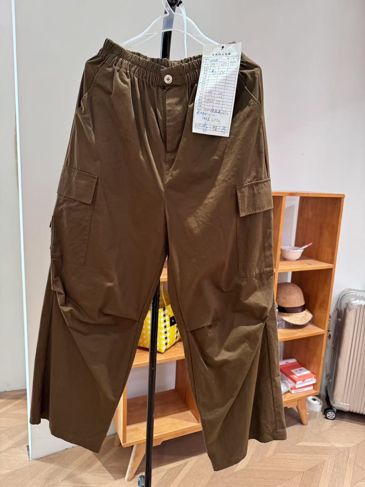 【 样衣】咖色工装裤h06025