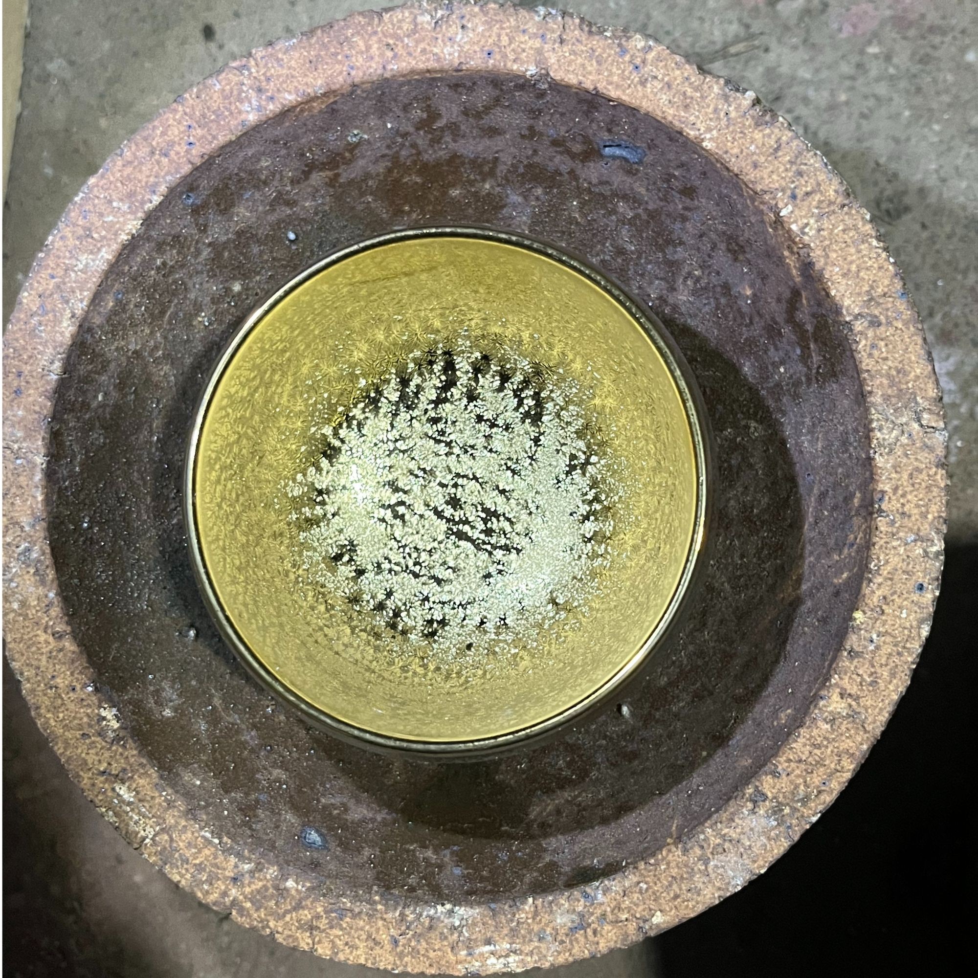 精品高货窑宝      金铠甲禅定杯