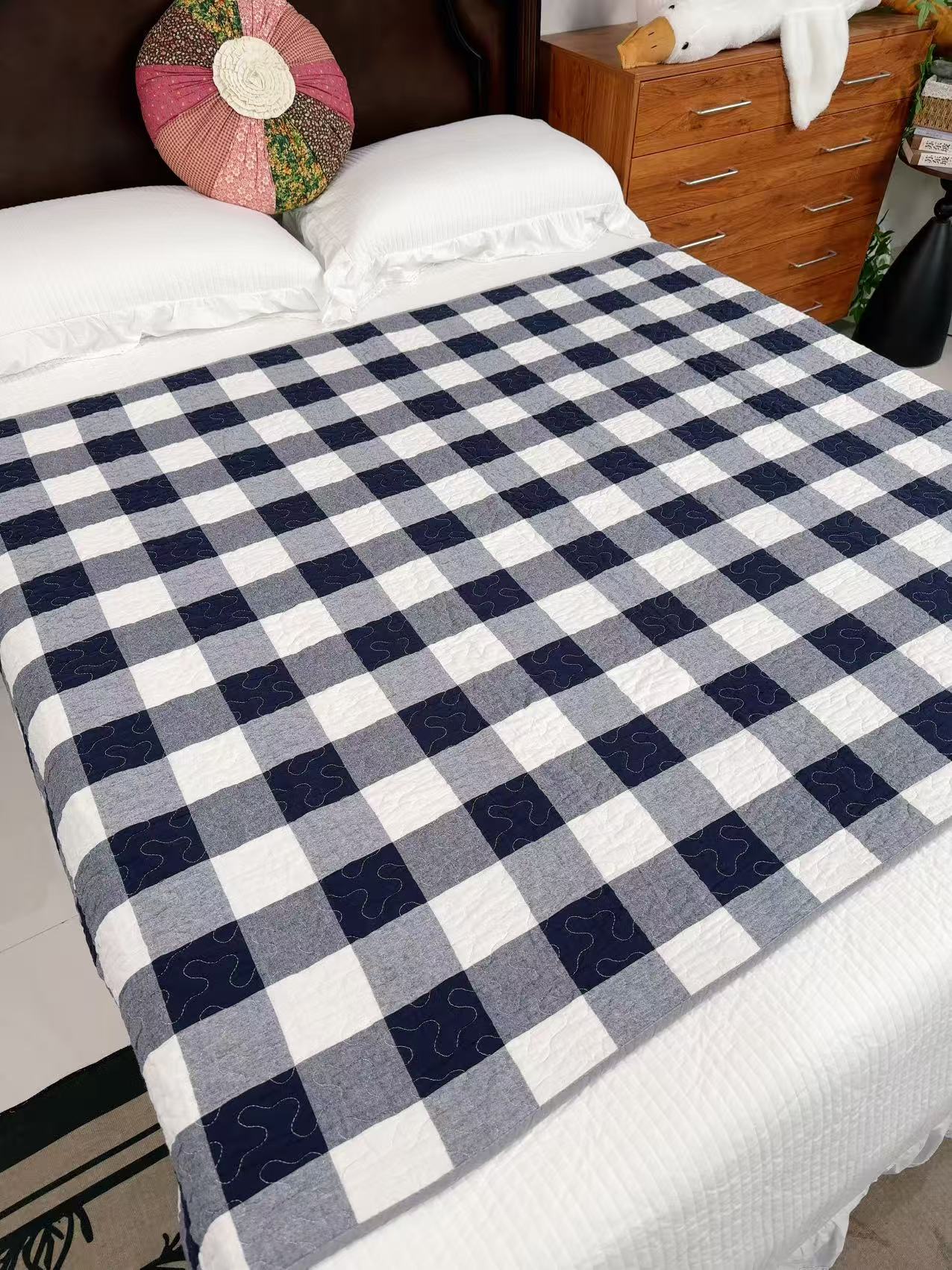 外贸尾单130*200 全棉隔脏床盖