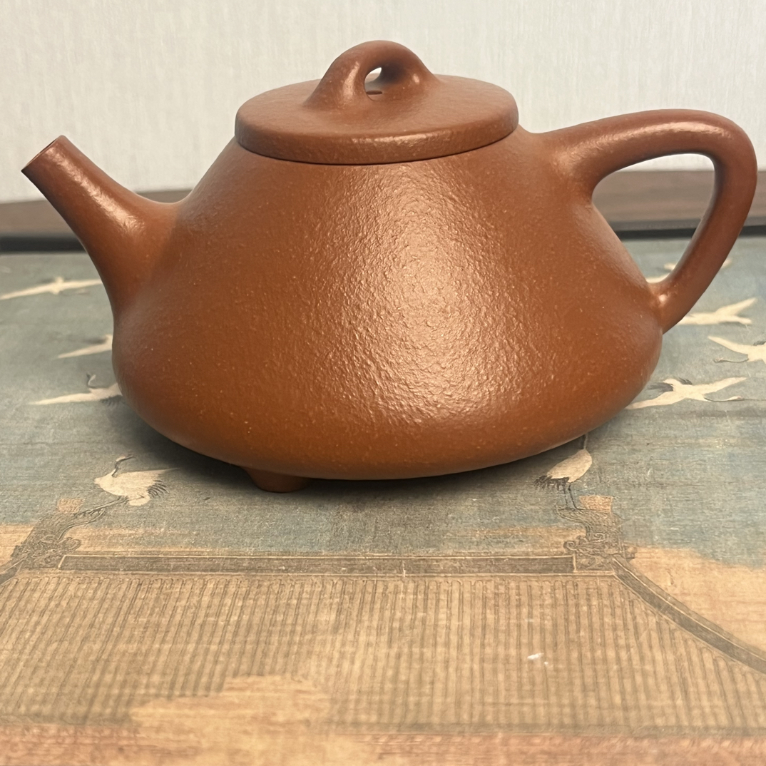 宜兴原矿紫砂壶红降子冶壶半手工制作200cc14孔网孔出水