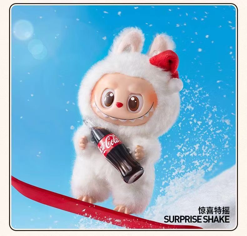 LABU拉布3.0公仔挂件三代可口可乐系列高能搪胶钥匙扣
