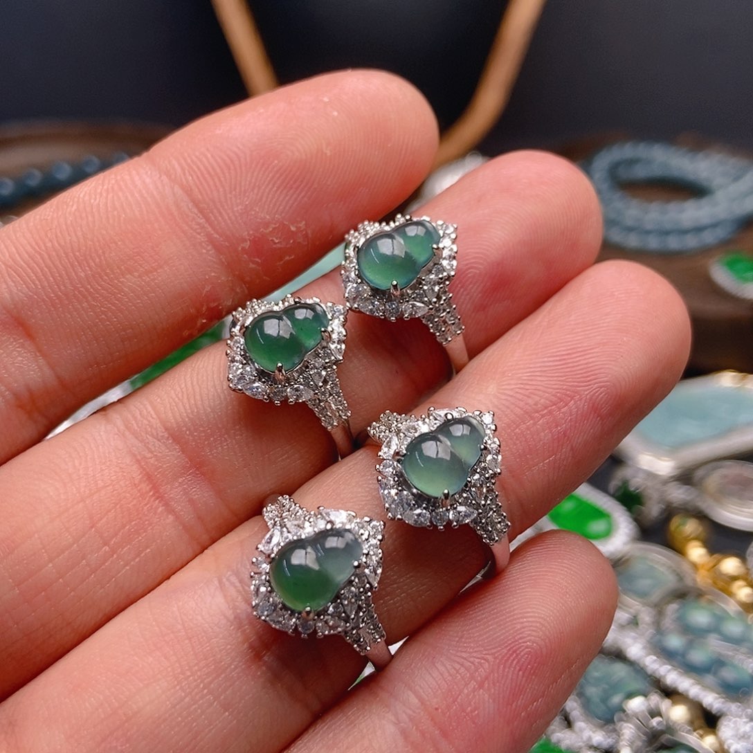 翡翠戒指未镶嵌723戒指多样性发货发其一