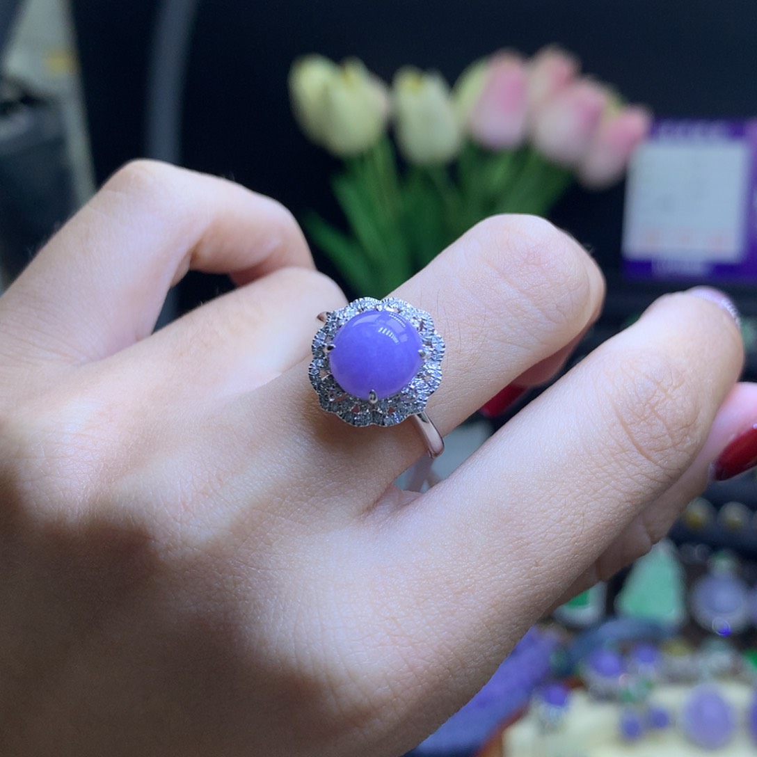 翡翠颈饰18K金镶嵌天然