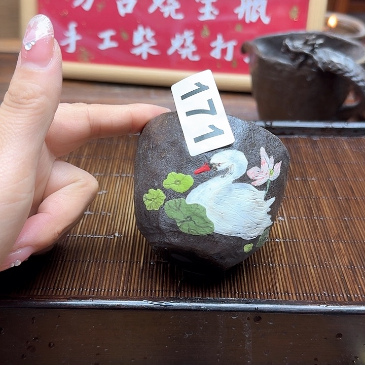 纯手工制作粗陶茶具