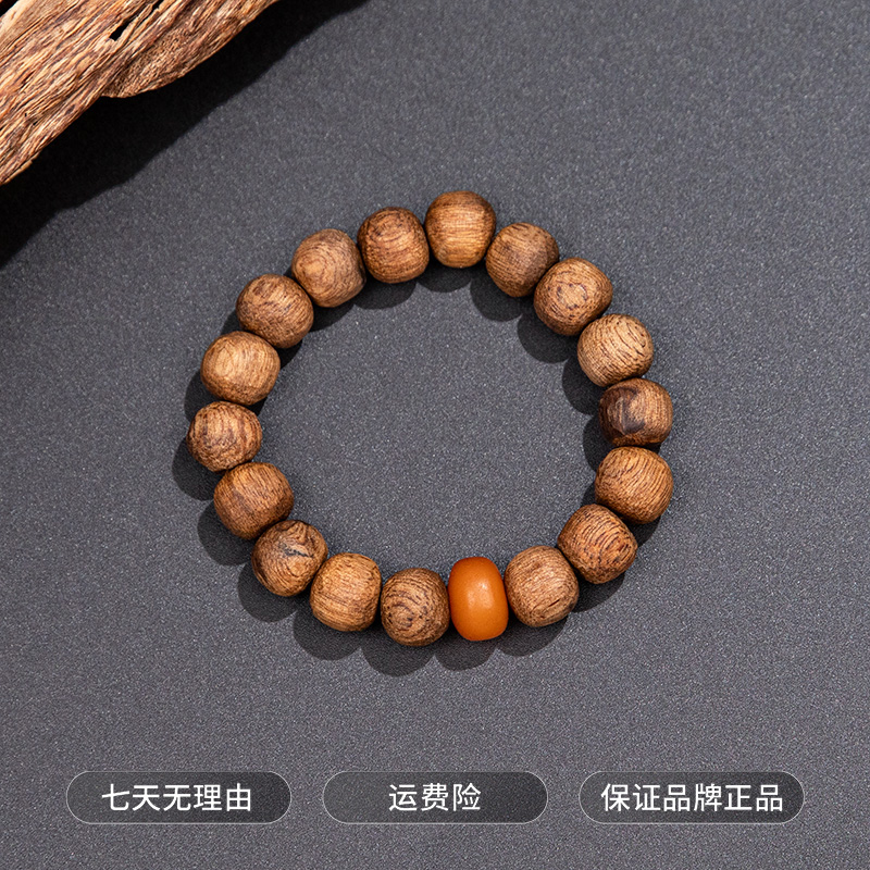 沉香【沉香协会】“收藏级”富森倒架土沉红土老料手串12mm+