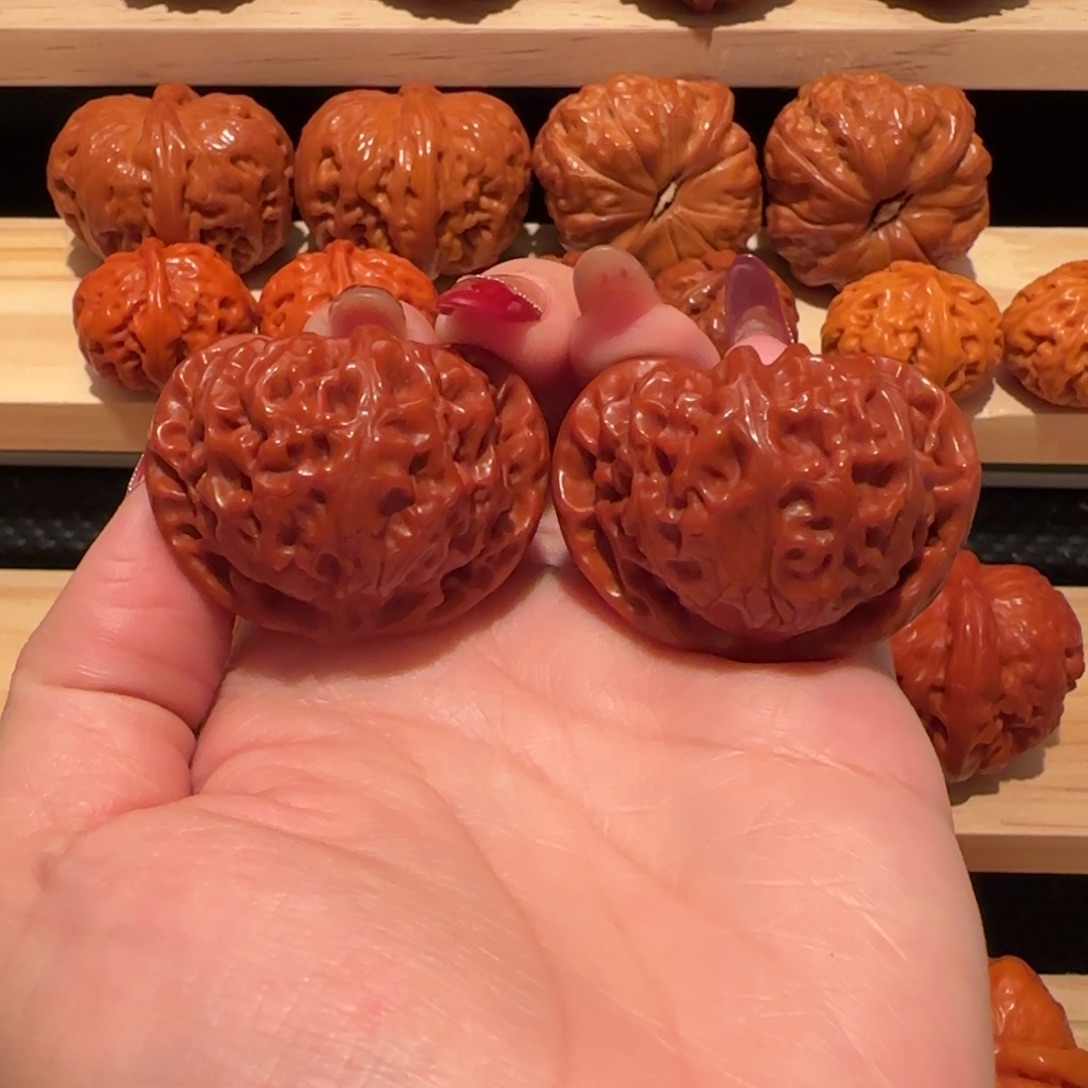 吊坠文玩核桃玉化宫灯42精品2966