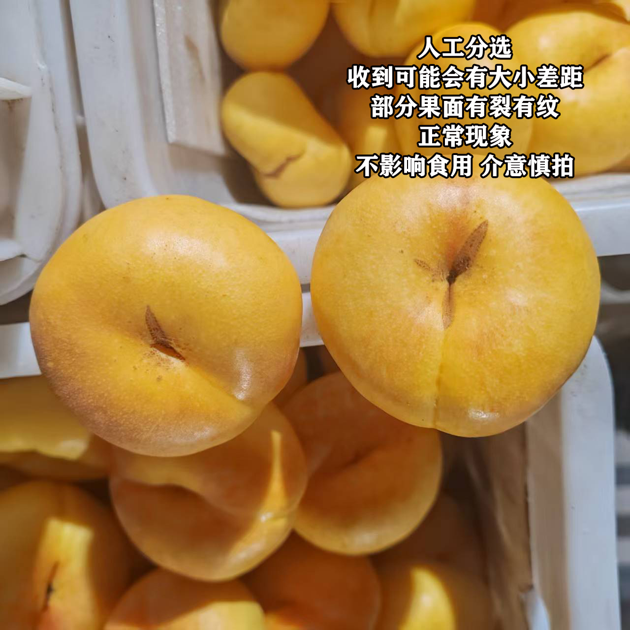 【婷姐选品 京东】山东蒙阴彩虹蟠桃7-7 肉质桃 放软食用桃香更浓