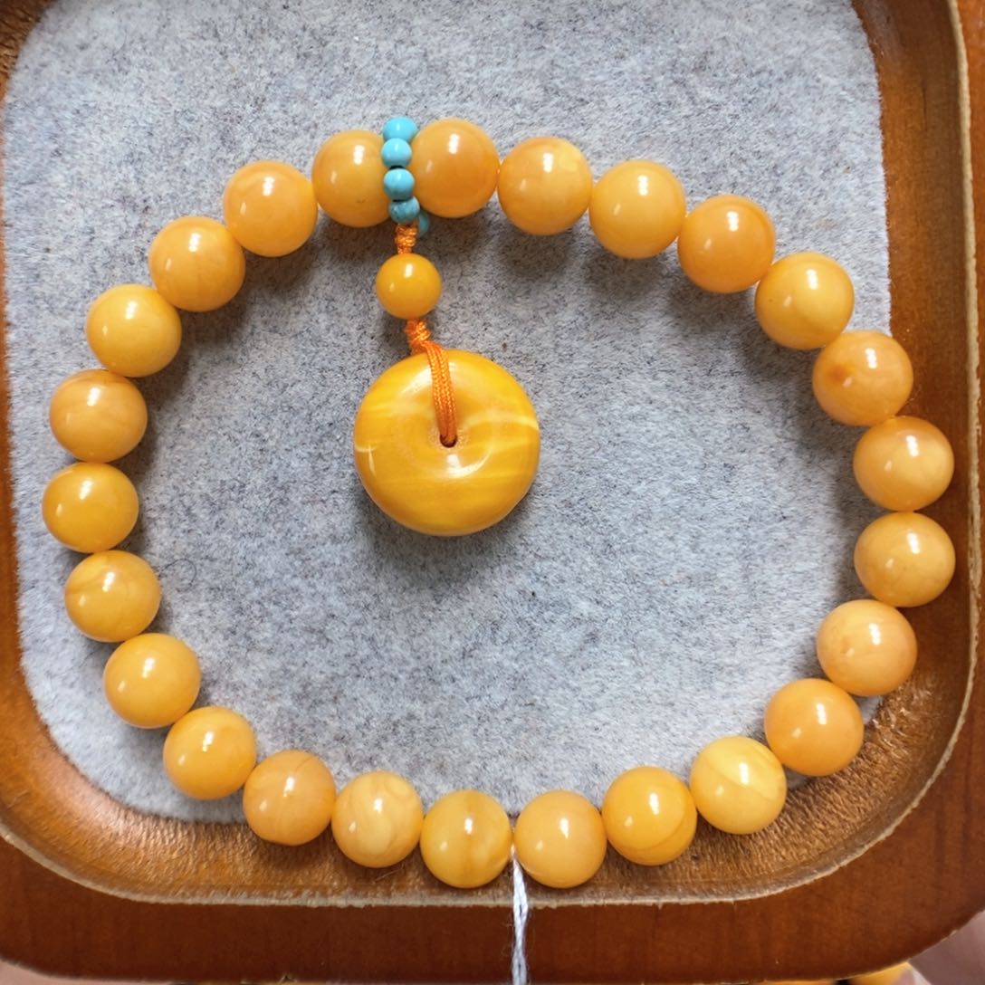 蜜蜡手串未镶嵌蜜蜡手串