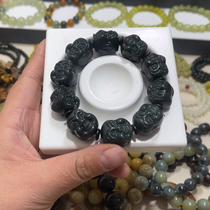 和田玉未镶嵌手链