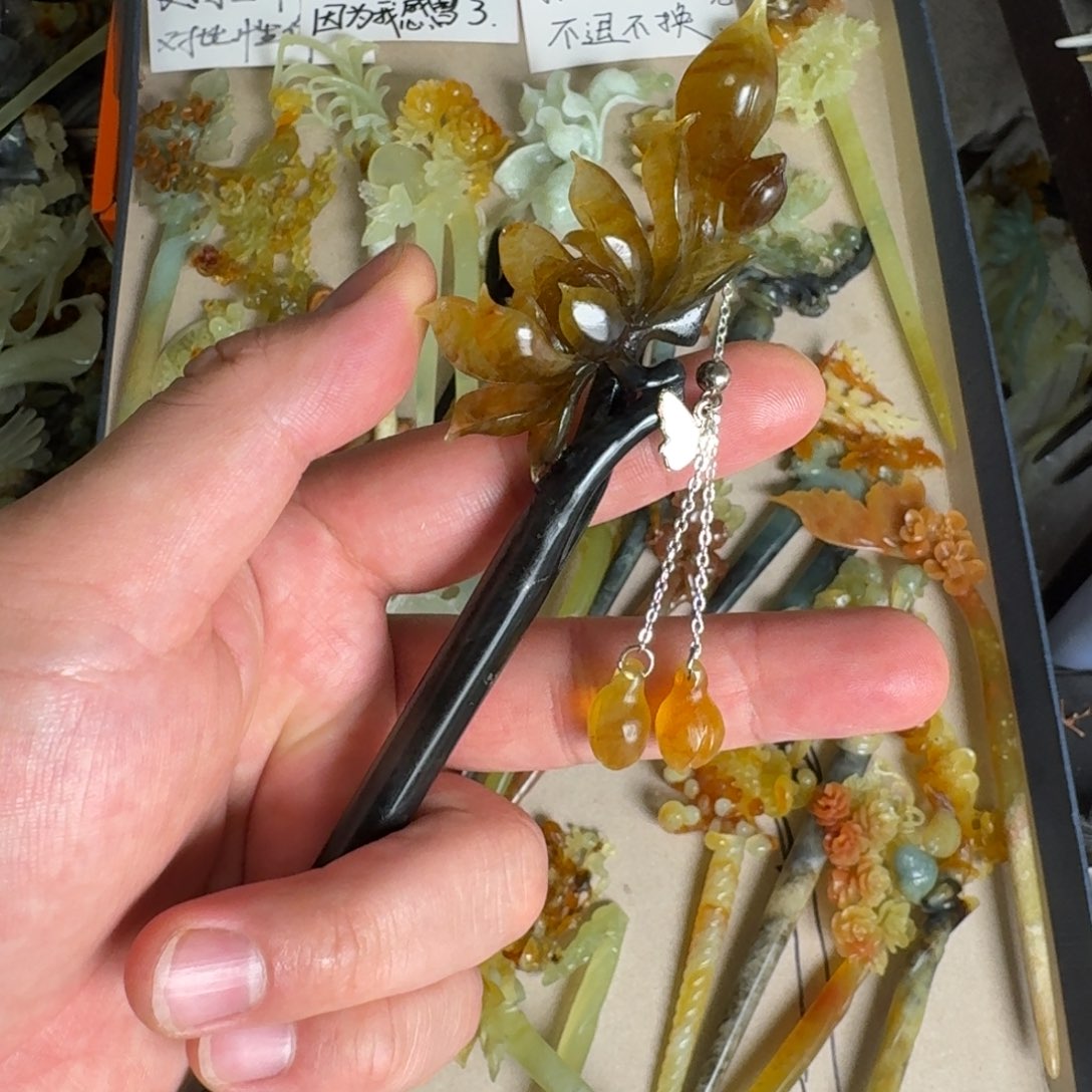 岫玉发饰未镶嵌?****………………………………