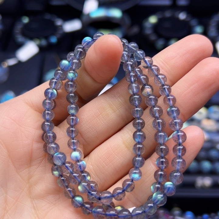 拉长石手串未镶嵌5左右