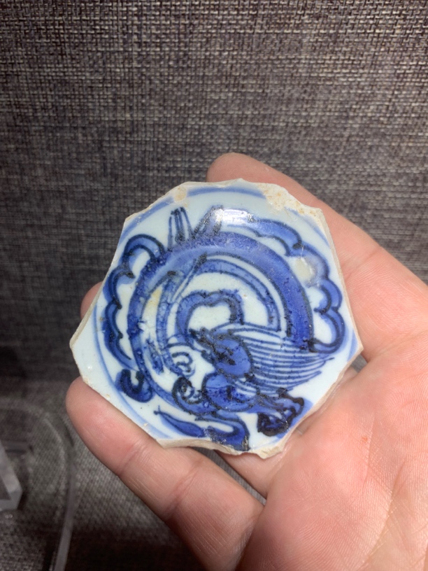 陶瓷当代仿古艺术品青花瓷片