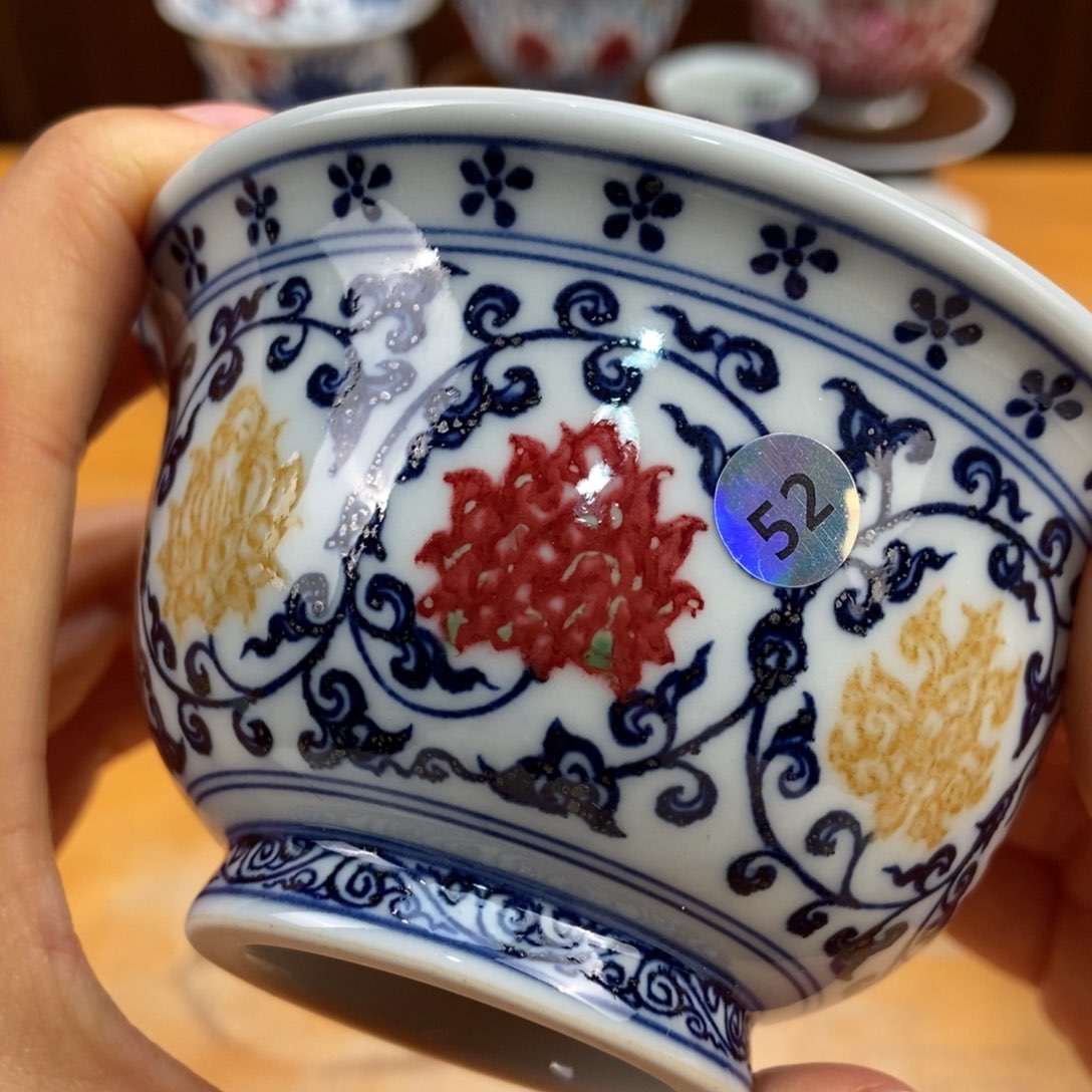手绘现代茶具非古董