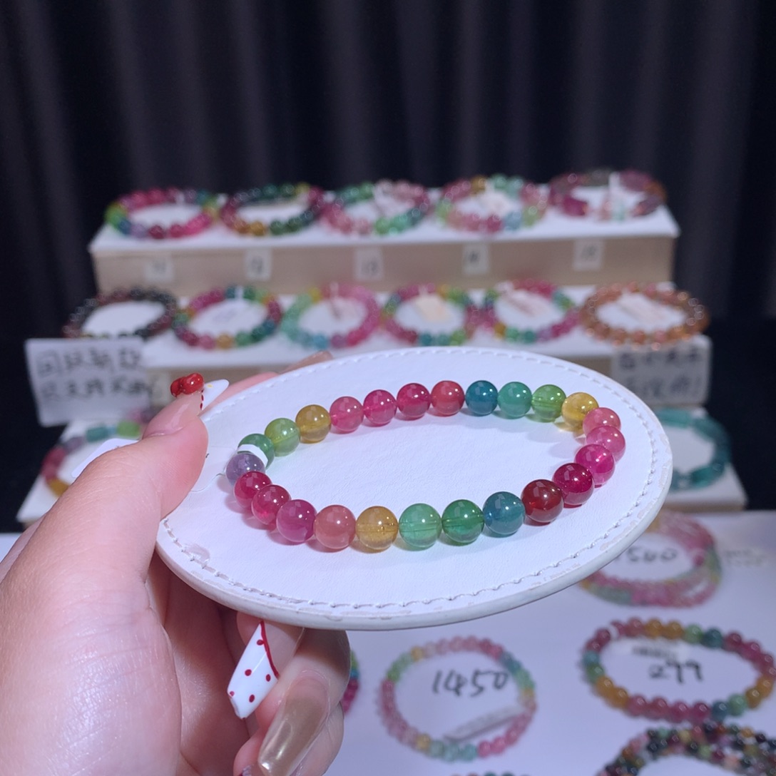 碧玺手链未镶嵌赛***麻碧玺