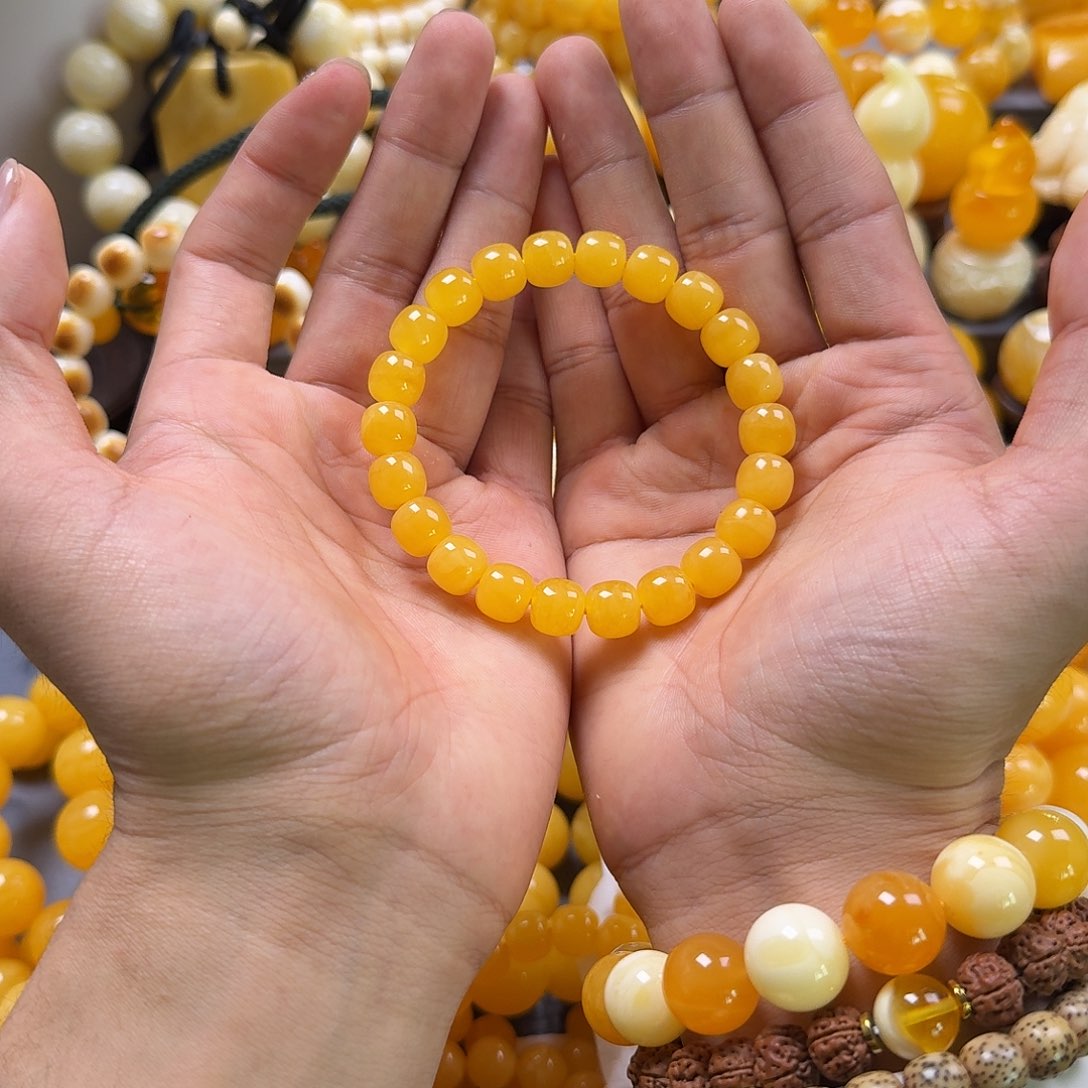 蜜蜡珠宝奇石未镶嵌同料老型10mm