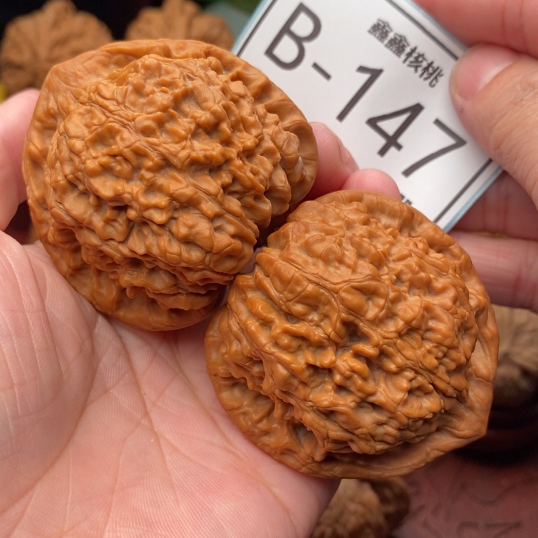 文玩核桃把件官帽50