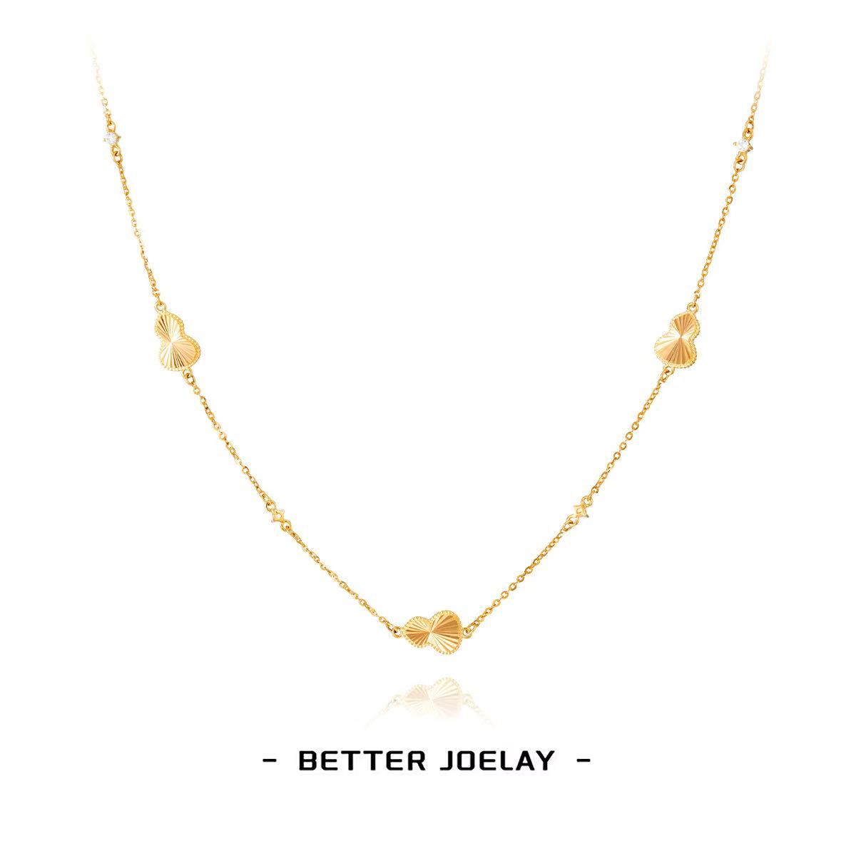 坠链均925银 BETTER JOELAY-【爆闪福禄双全项链】LY0010