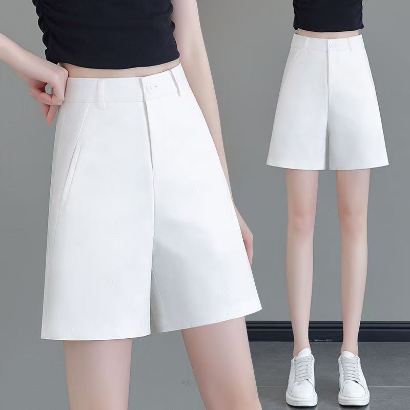 3612#夏季新款高腰宽松休闲小个子阔腿显瘦薄款五分裤子