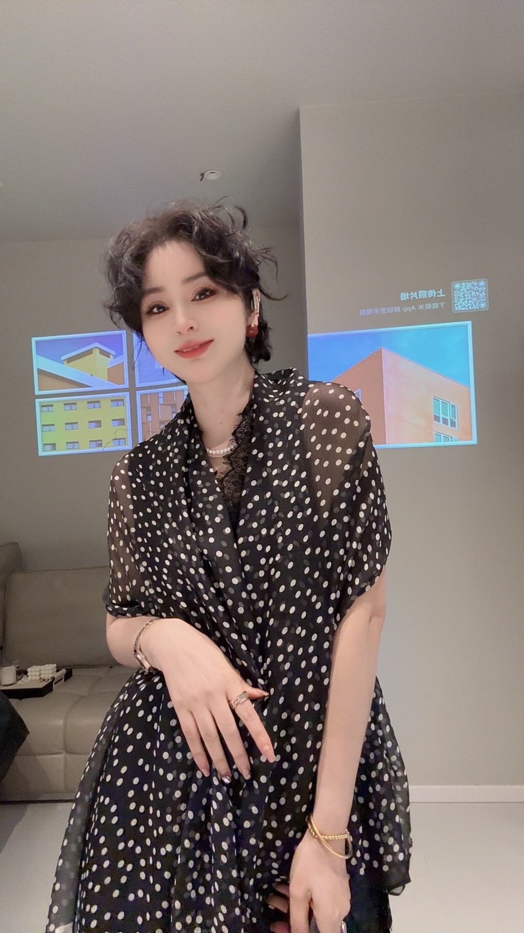 FANYE 2025春夏新款出街防晒波点丝巾