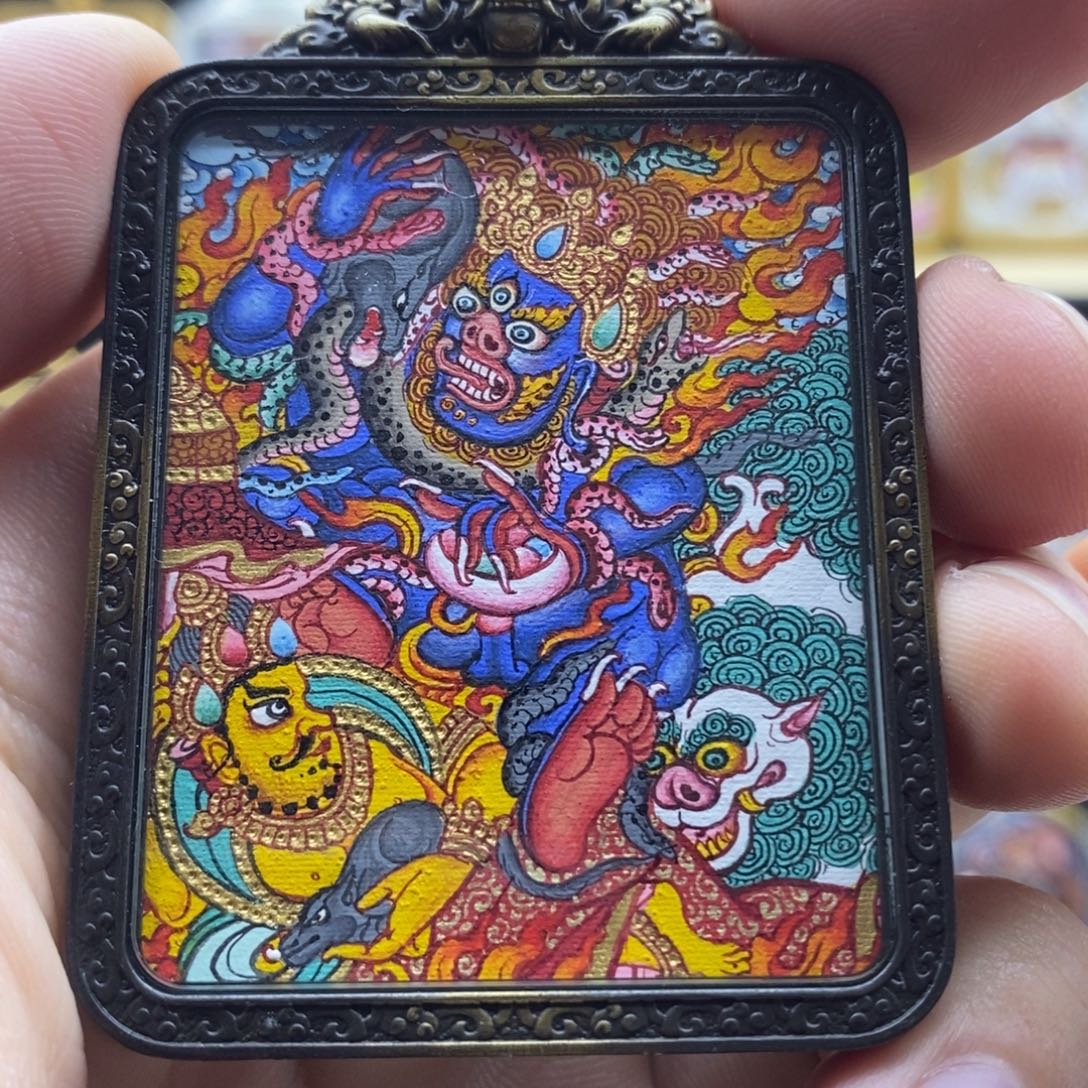 青海热贡精工黑财神 捡漏