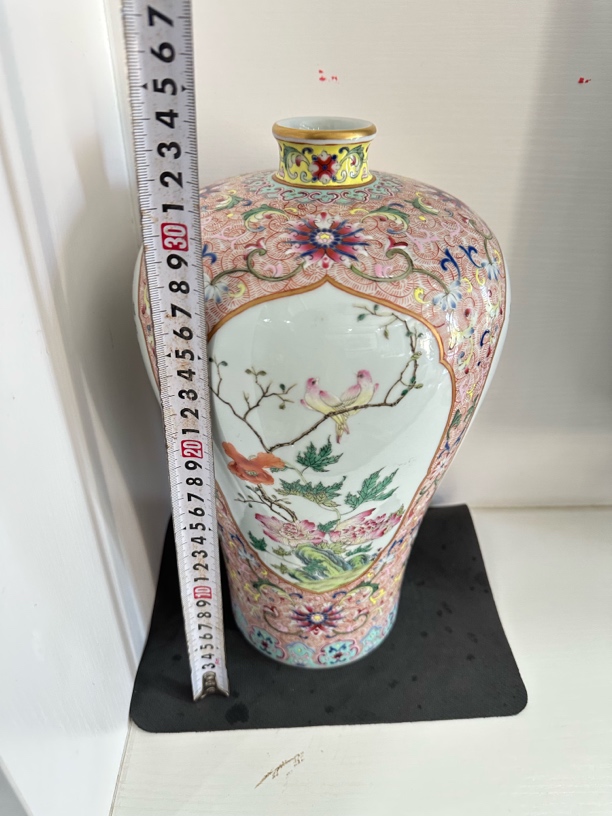 仿古瓷 景德镇陶瓷仿古花瓶摆件可水培插花用于博古架玄关电视柜