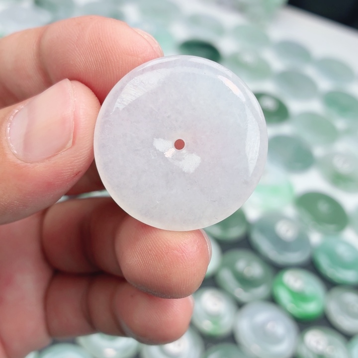 翡翠未镶嵌颈饰缅甸天然A货翡翠30.8-5.6