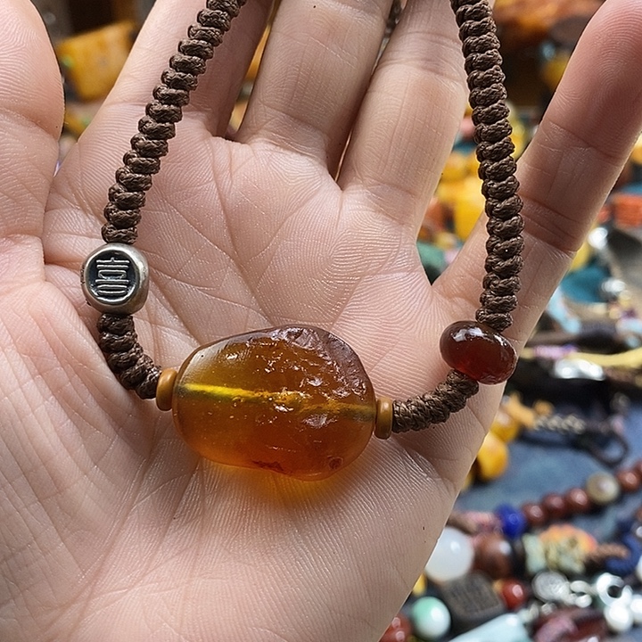 蜜蜡未镶嵌项链项链