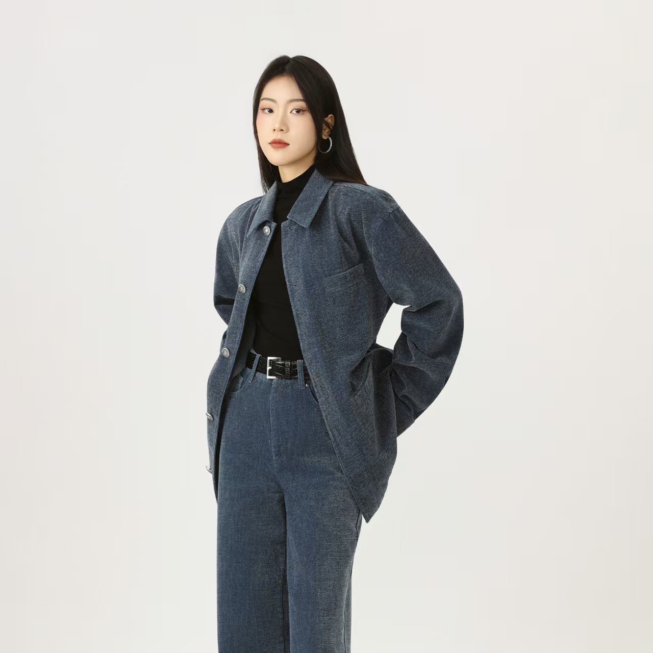 AMASS/阿玛施松弛慵懒复古港风休闲外套540085