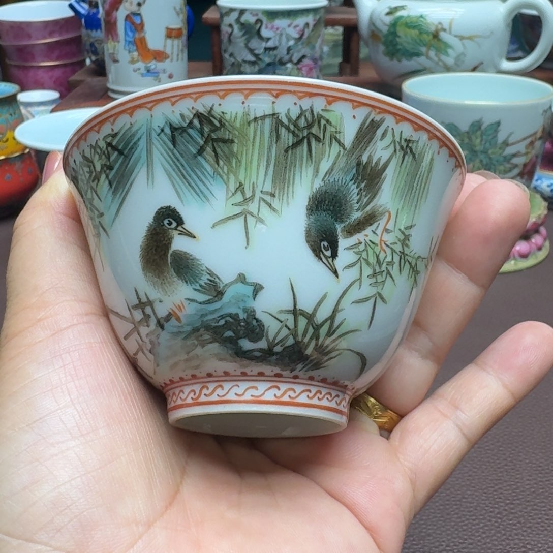 瓷片景德镇仿古手工制作精品展示