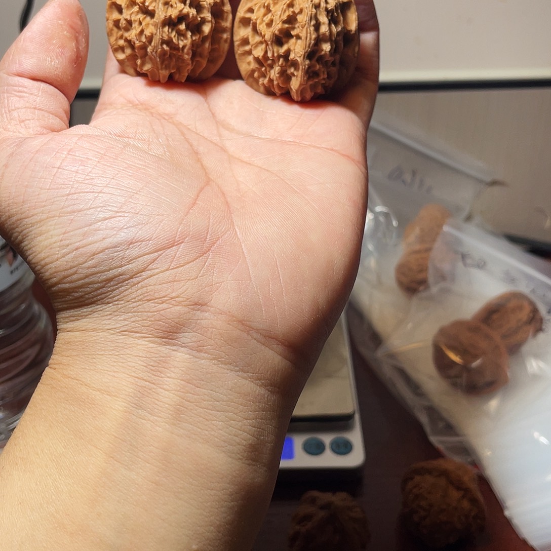 文玩核桃吊坠平顶狮子头