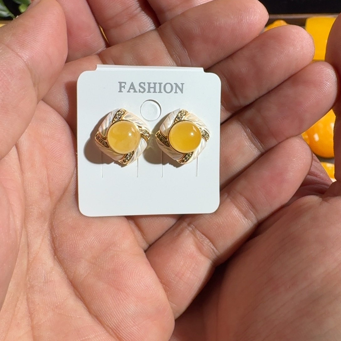 蜜蜡毛衣链未镶嵌