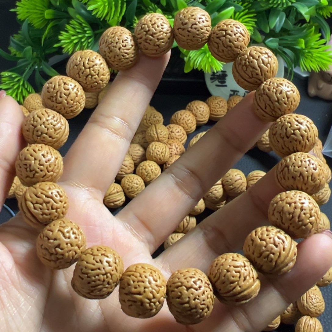 无****桃木王者南瓜桃核手串