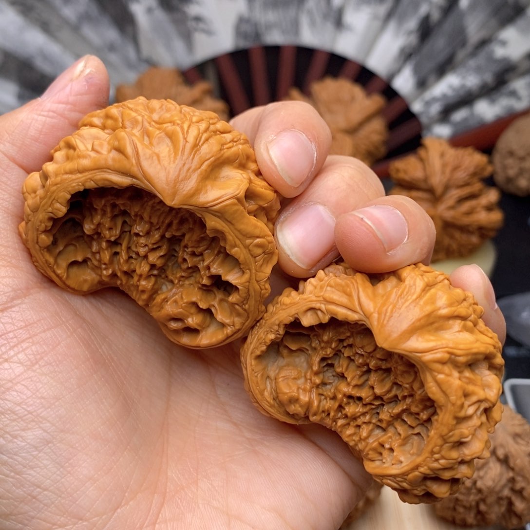 文玩核桃把件48全品聚宝盆