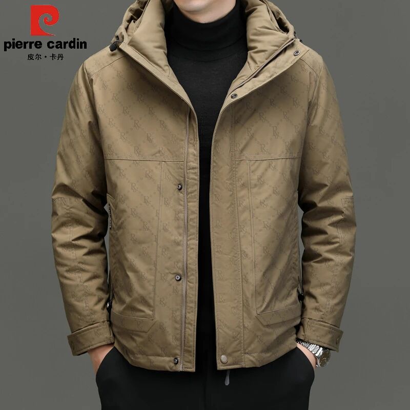 【专柜同款】冬季男士户外连帽加厚羽绒外套休闲白鸭绒防寒保暖外套