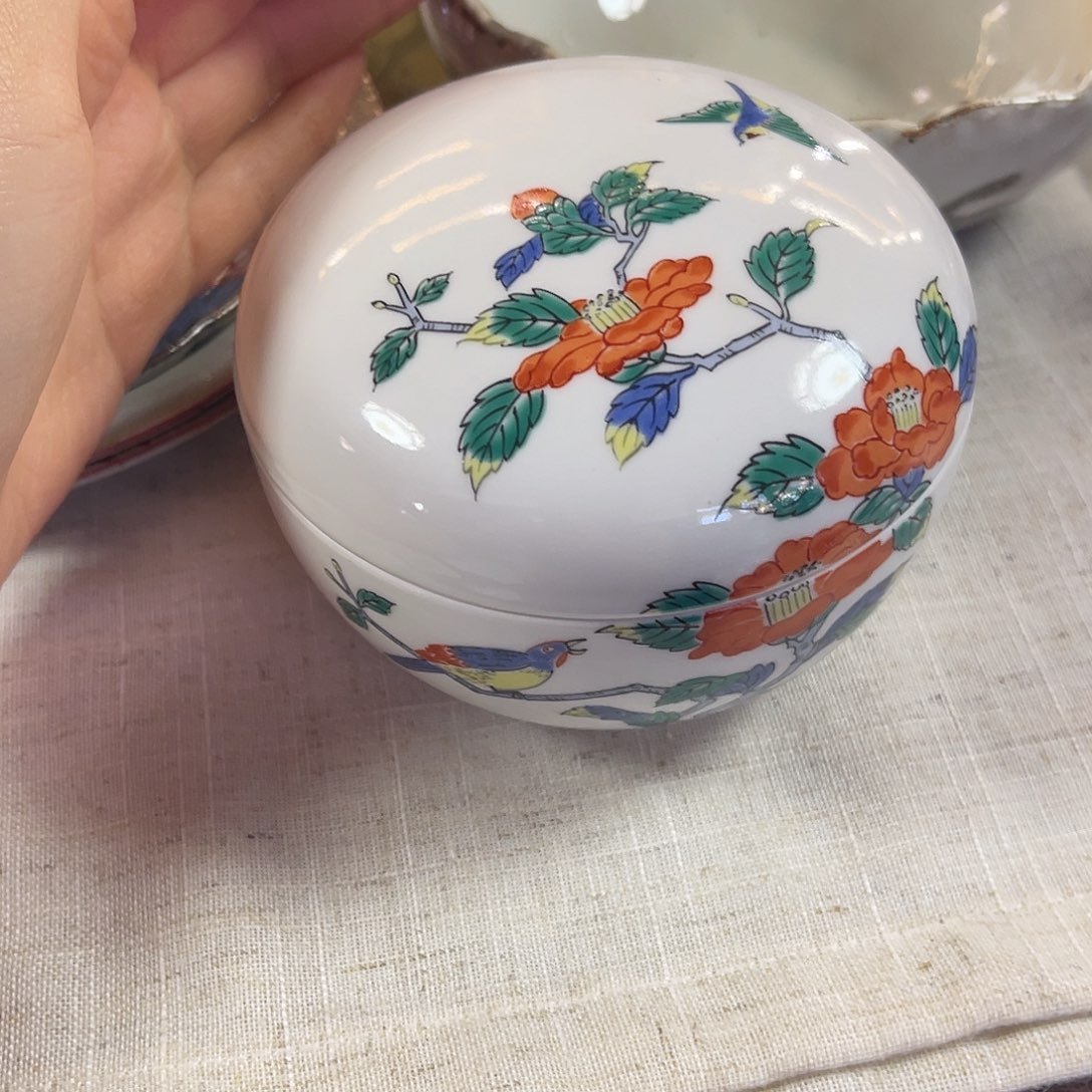 瓷片弥右卫门盖罐