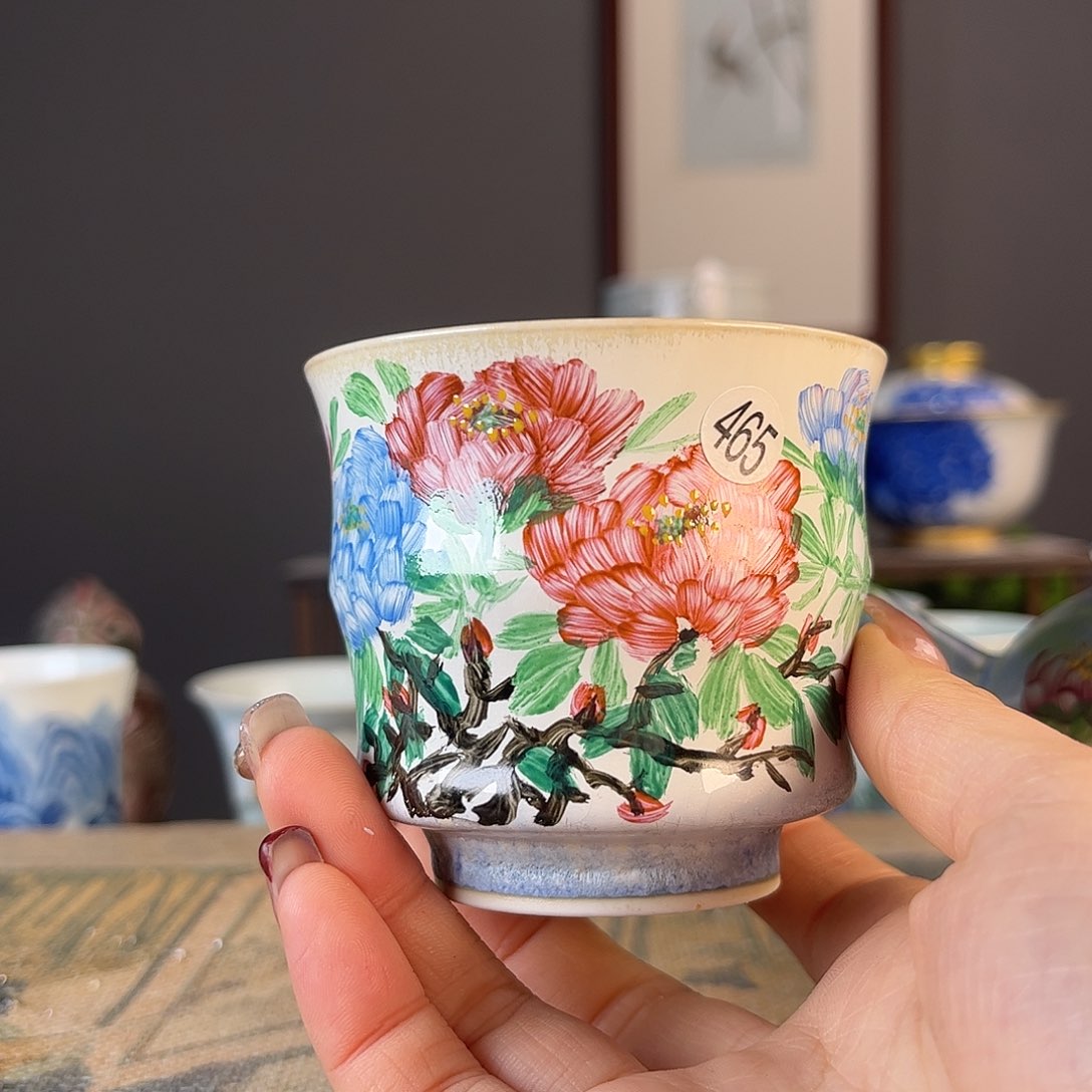 杯景德镇陶瓷茶杯多人