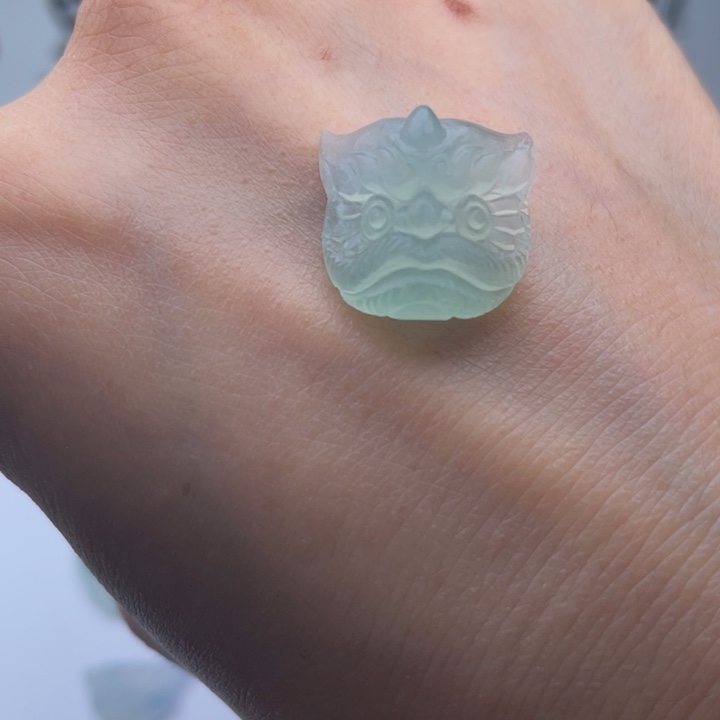 未镶嵌定制翡翠天然翡翠A货醒狮