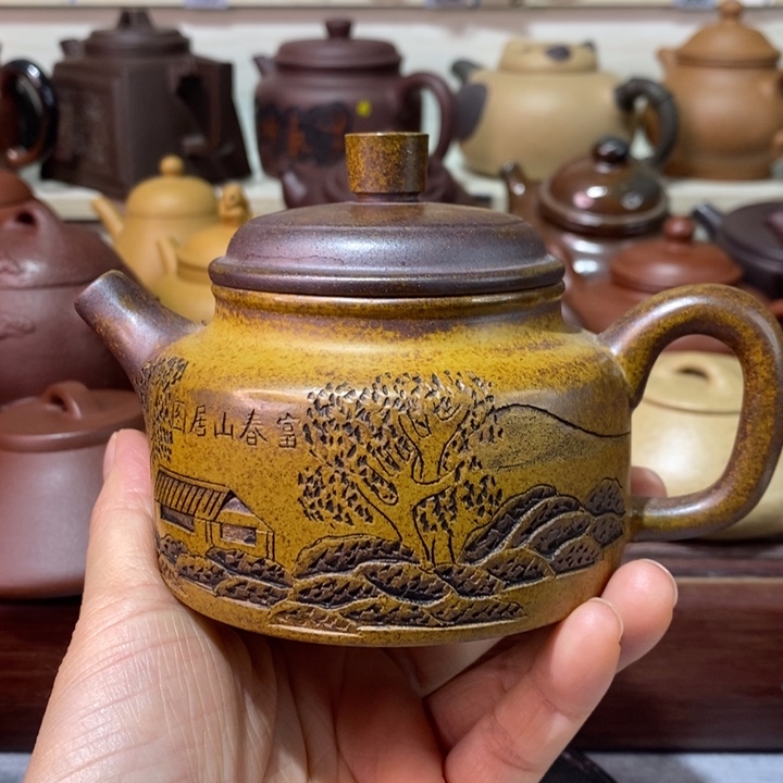 茶壶紫砂微瑕处理一把