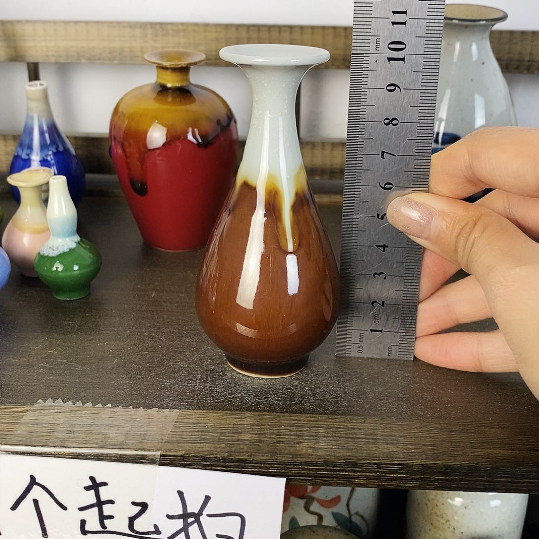 摆件景德镇高温陶瓷小花瓶