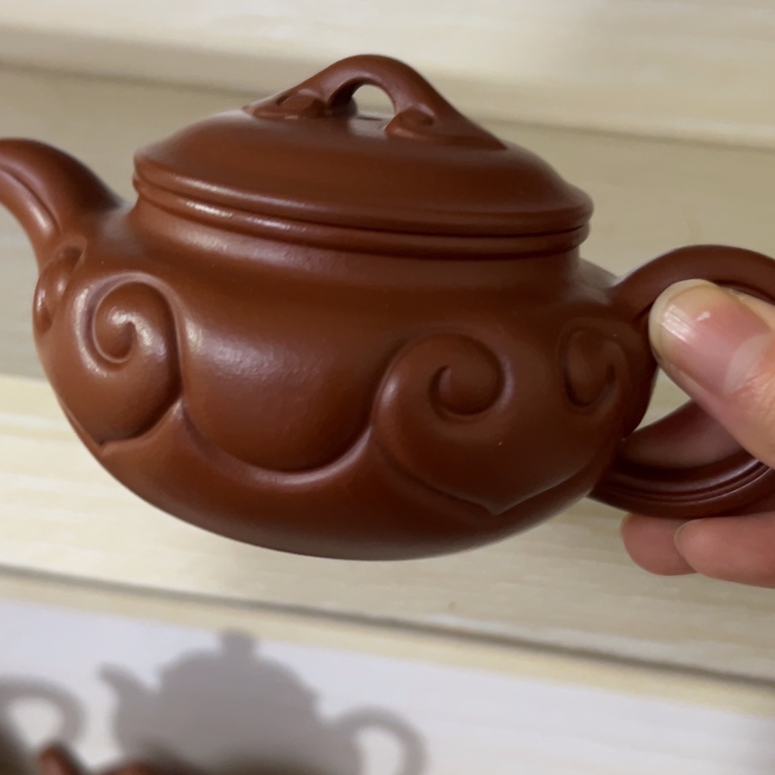 用***6茶壶紫砂朱泥如意仿古170单壶