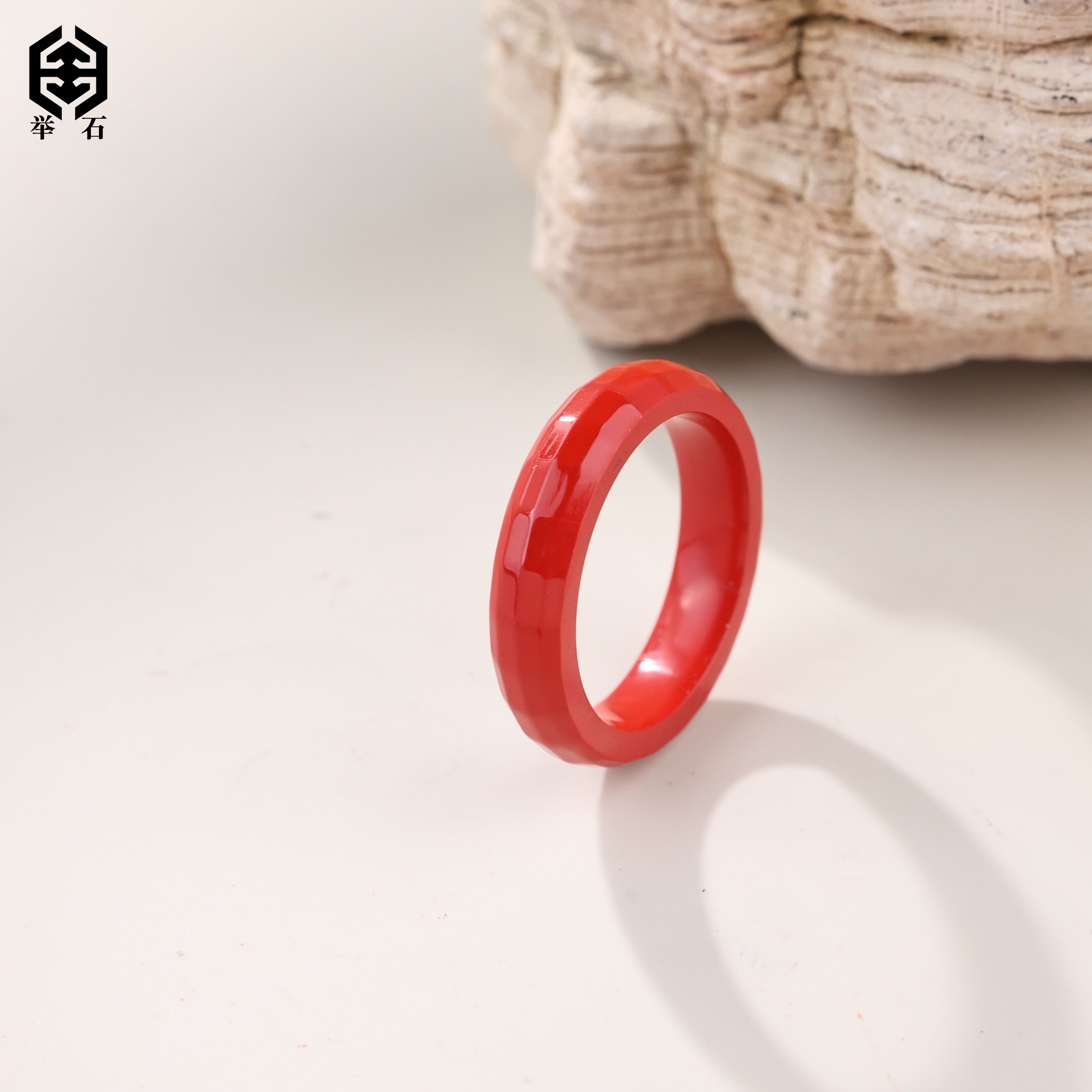 含辰砂工艺品【举石】X0907-9002-32朱砂戒指(自选/多样性发一）X