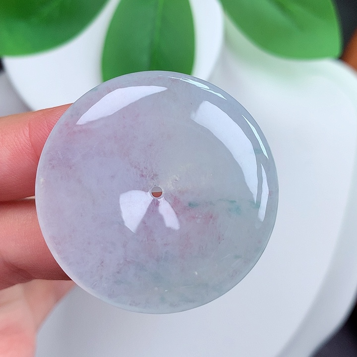 颈饰未镶嵌翡翠平安扣 37.9x5.6mm